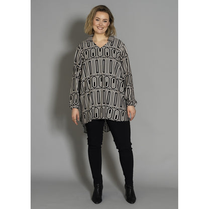 Gozzip Woman GAlberte Tunic Tunic Black/Offwhite