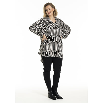 Gozzip Woman GAlberte Tunic Tunic Black/Offwhite