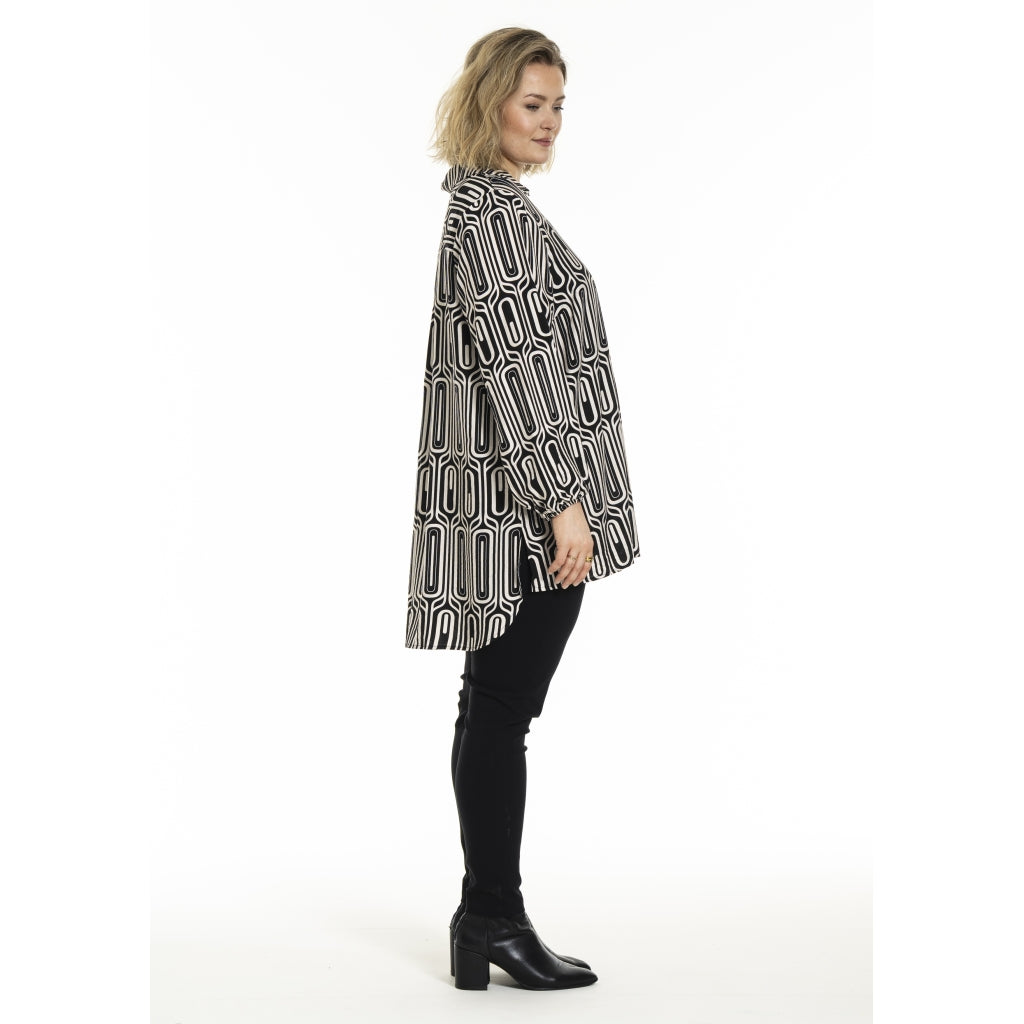 Gozzip Woman GAlberte Tunic Tunic Black/Offwhite