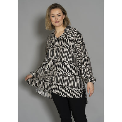 Gozzip Woman GAlberte Tunic Tunic Black/Offwhite