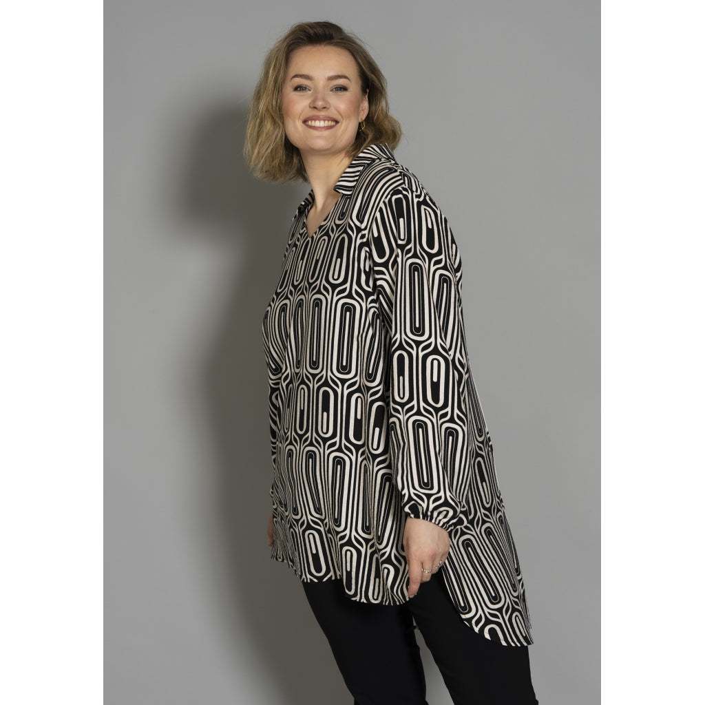 Gozzip Woman GAlberte Tunic Tunic Black/Offwhite