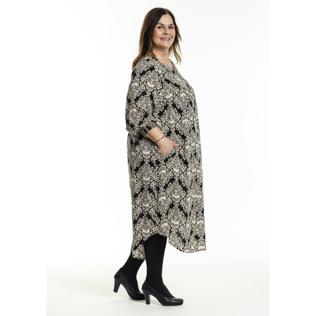 Gozzip Woman GAlice Dress Dress Black Print