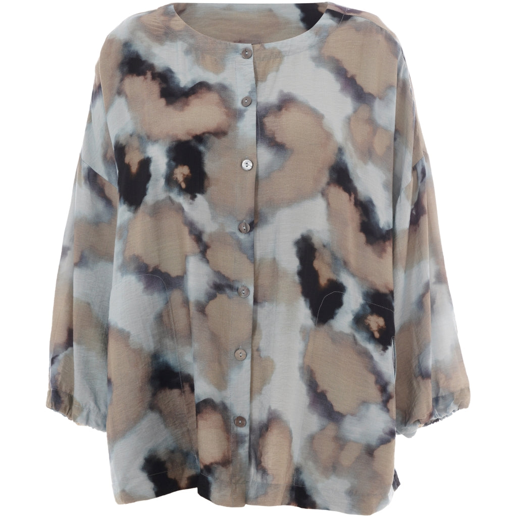 Gozzip Woman GAnn-Mari Blouse Blouse Blue watercolor