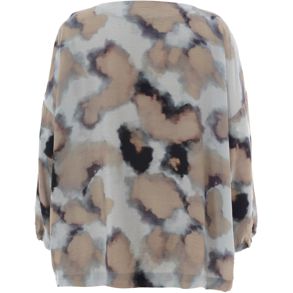 Gozzip Woman GAnn-Mari Blouse Blouse Blue watercolor