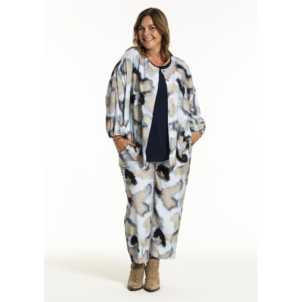 Gozzip Woman GAnn-Mari Blouse Blouse Blue watercolor