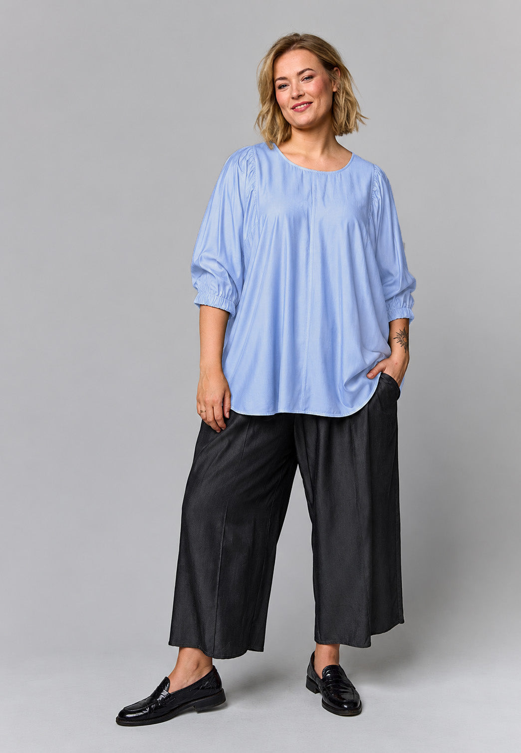 Gozzip Woman GAster Blouse Blouse light Blue