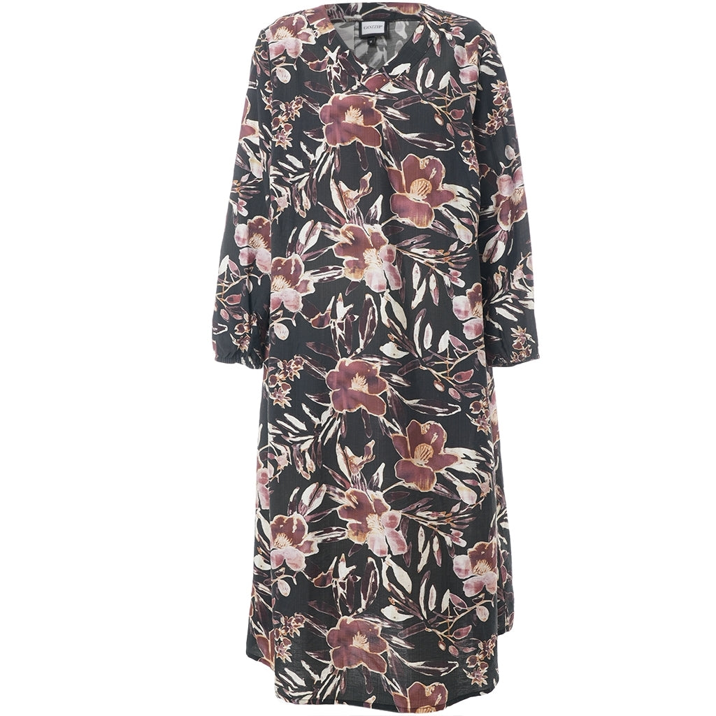 Gozzip Woman GAstrid Dress Dress Black Print