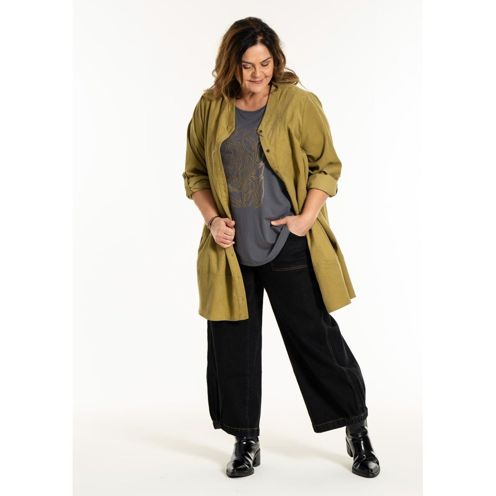 Gozzip Woman GAudrey Tunic Tunic Golden olive