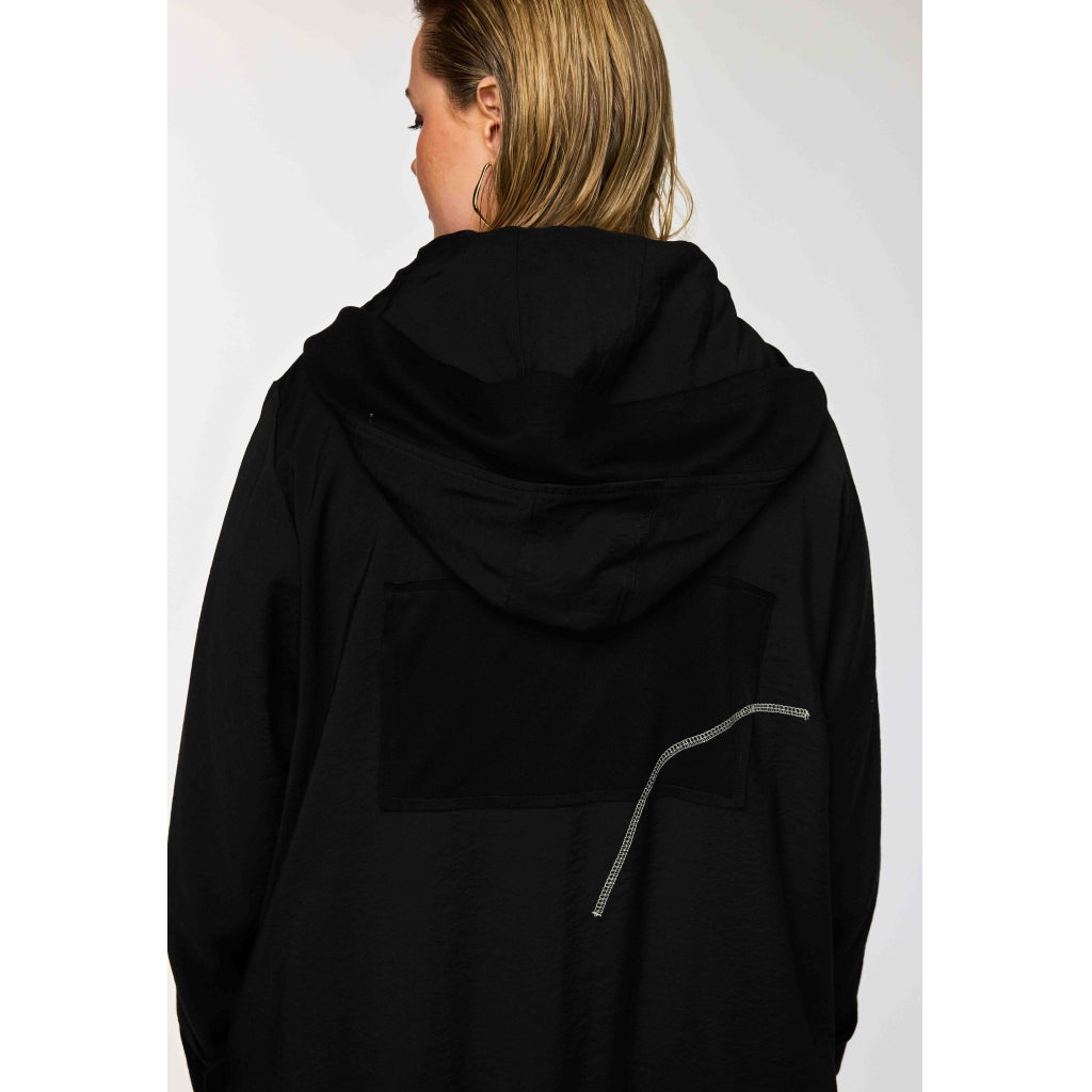 Gozzip Woman GAveny Jacket with hood Jacket Black