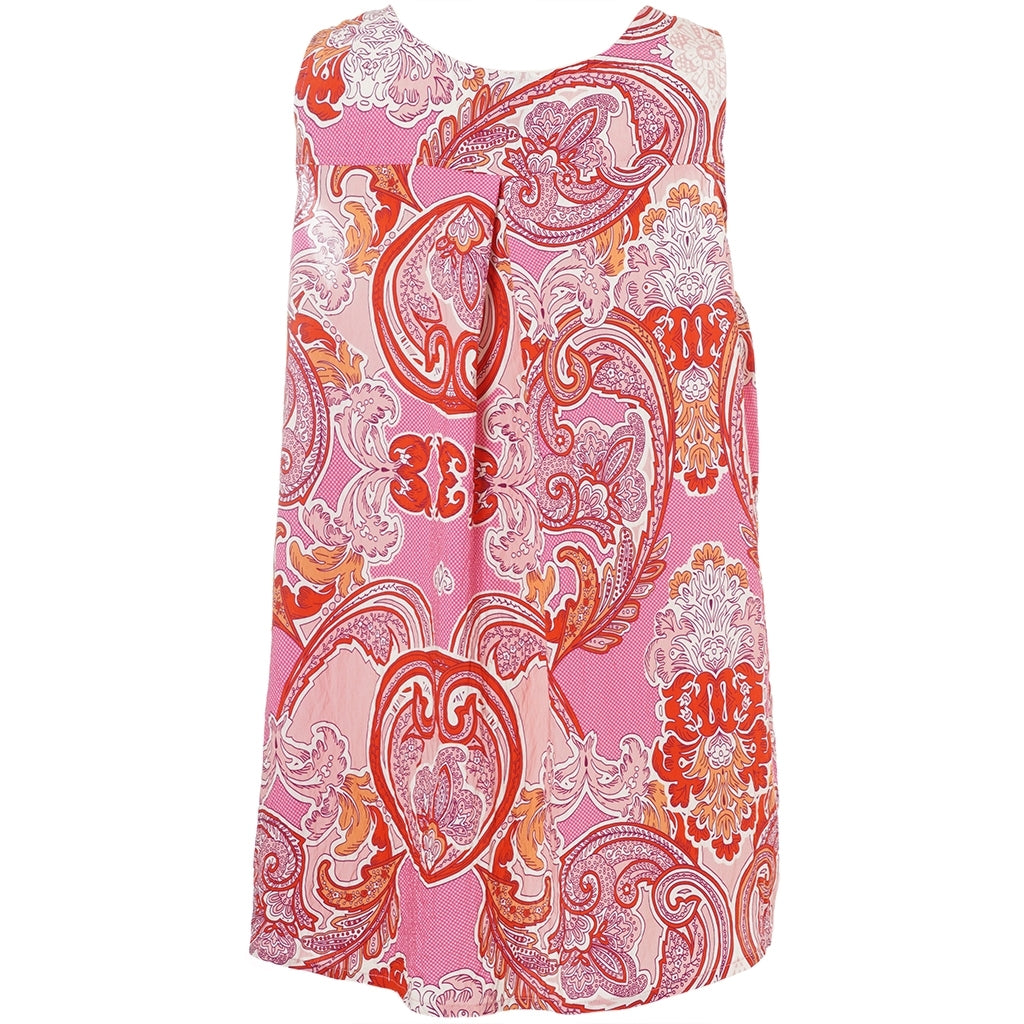 Gozzip Woman GBeata Top Top Red mix print