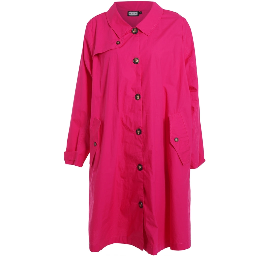 Gozzip Woman GBeatrice Trenchcoat Jacket Pink