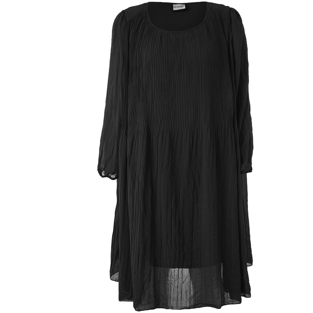 Gozzip Woman GBenedikte Plisse Dress Dress Black
