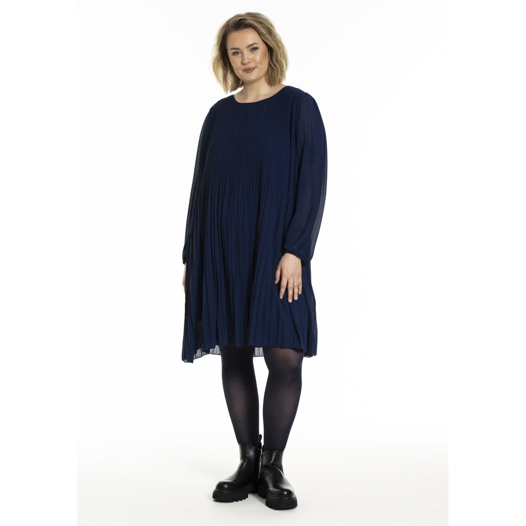 Gozzip Woman GBenedikte Plisse Dress Dress Ink blue