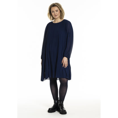 Gozzip Woman GBenedikte Plisse Dress Dress Ink blue