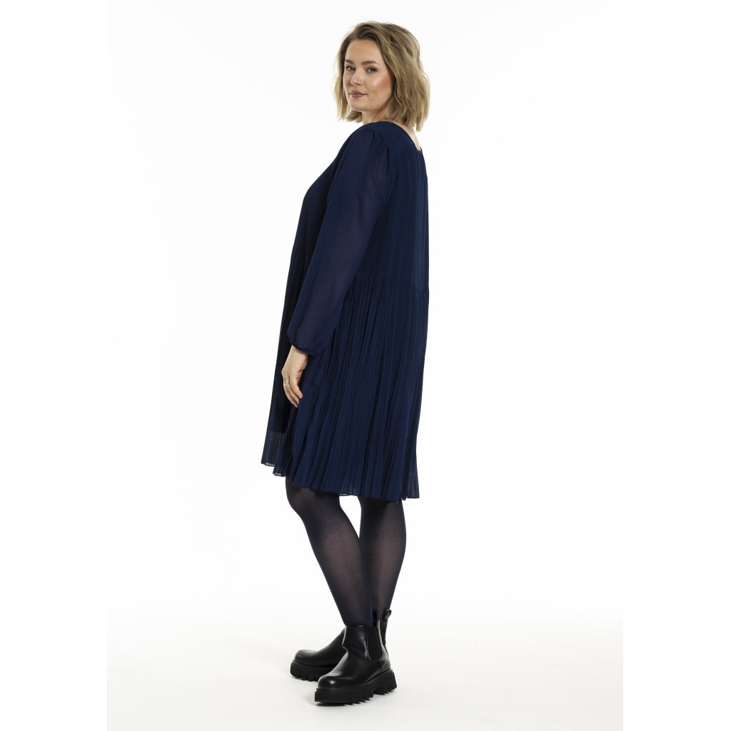 Gozzip Woman GBenedikte Plisse Dress Dress Ink blue