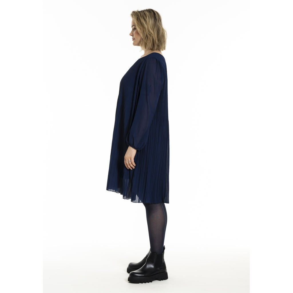 Gozzip Woman GBenedikte Plisse Dress Dress Ink blue