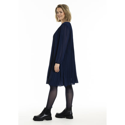 Gozzip Woman GBenedikte Plisse Dress Dress Ink blue