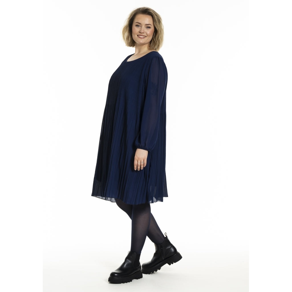 Gozzip Woman GBenedikte Plisse Dress Dress Ink blue
