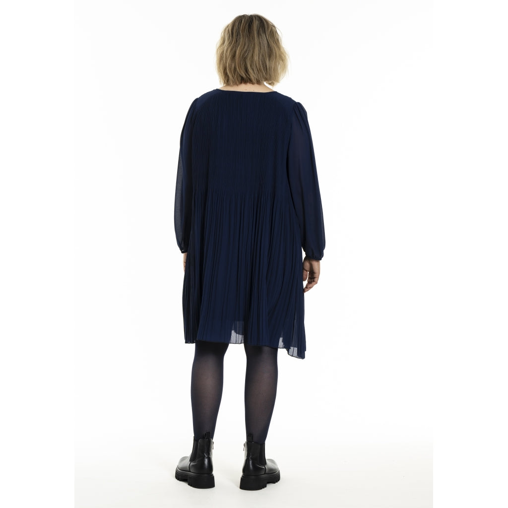 Gozzip Woman GBenedikte Plisse Dress Dress Ink blue