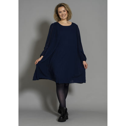 Gozzip Woman GBenedikte Plisse Dress Dress Ink blue