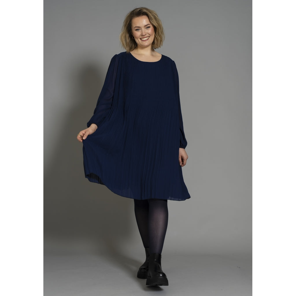 Gozzip Woman GBenedikte Plisse Dress Dress Ink blue