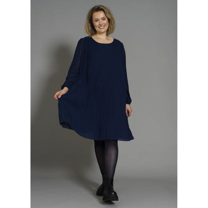 Gozzip Woman GBenedikte Plisse Dress Dress Ink blue
