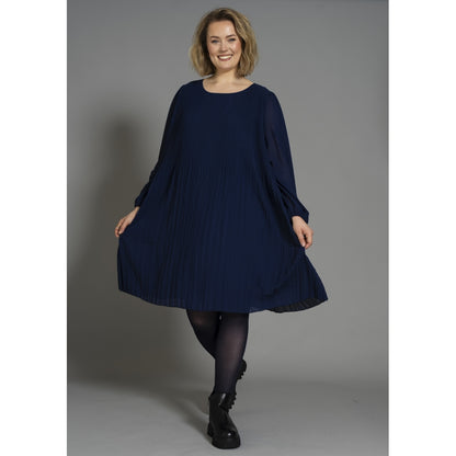 Gozzip Woman GBenedikte Plisse Dress Dress Ink blue