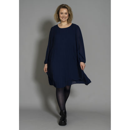 Gozzip Woman GBenedikte Plisse Dress Dress Ink blue
