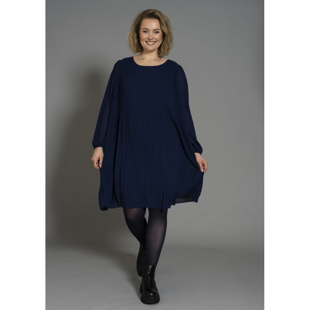 Gozzip Woman GBenedikte Plisse Dress Dress Ink blue