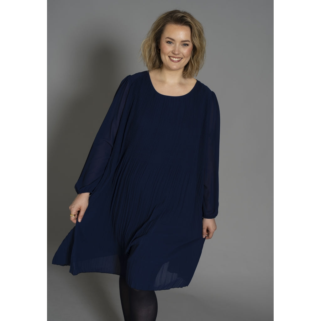 Gozzip Woman GBenedikte Plisse Dress Dress Ink blue