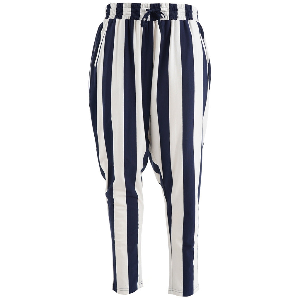 Gozzip Woman GBenita Pants Pants White/Navy stripe