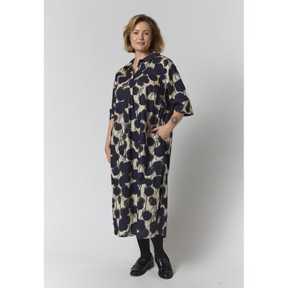 Gozzip Woman GBenna Dress Dress Sand with black flowers