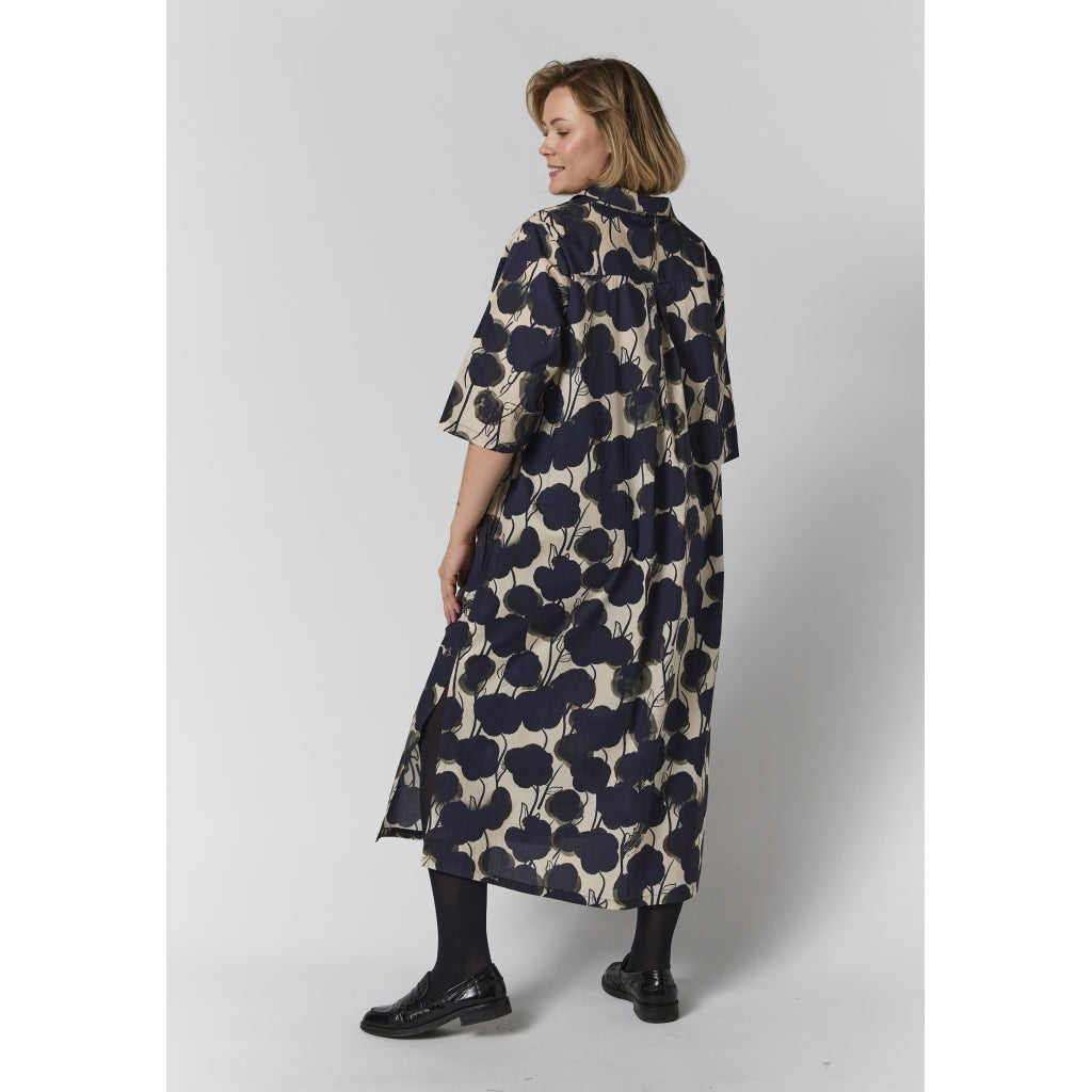 Gozzip Woman GBenna Dress Dress Sand with black flowers