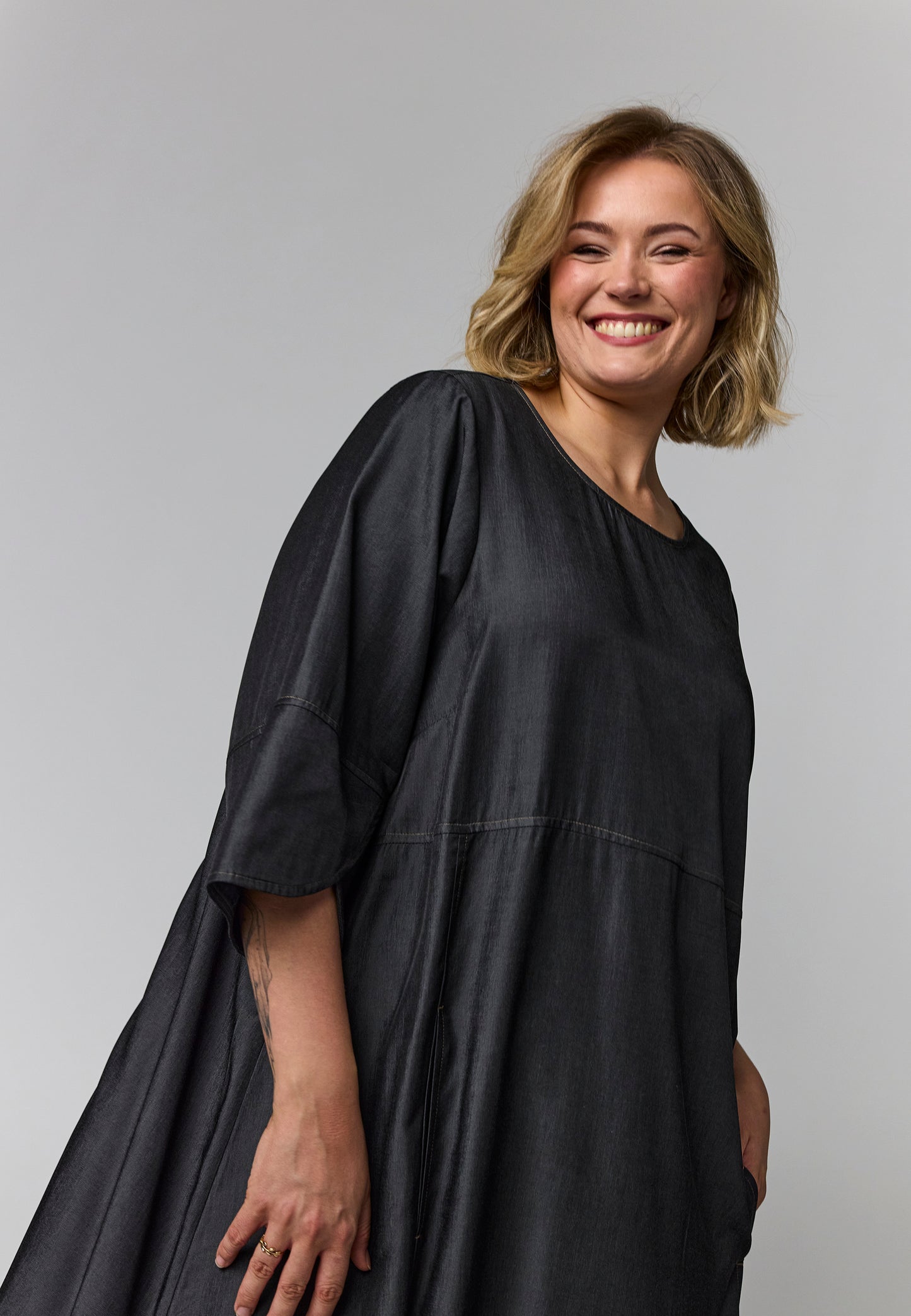 Gozzip Woman GBente Long Dress Long Dress Black