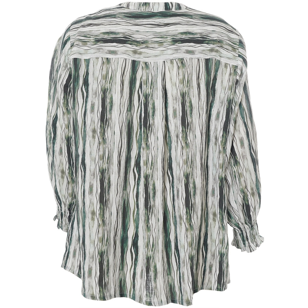 Gozzip Woman GBerit Blouse Blouse Green Stripe
