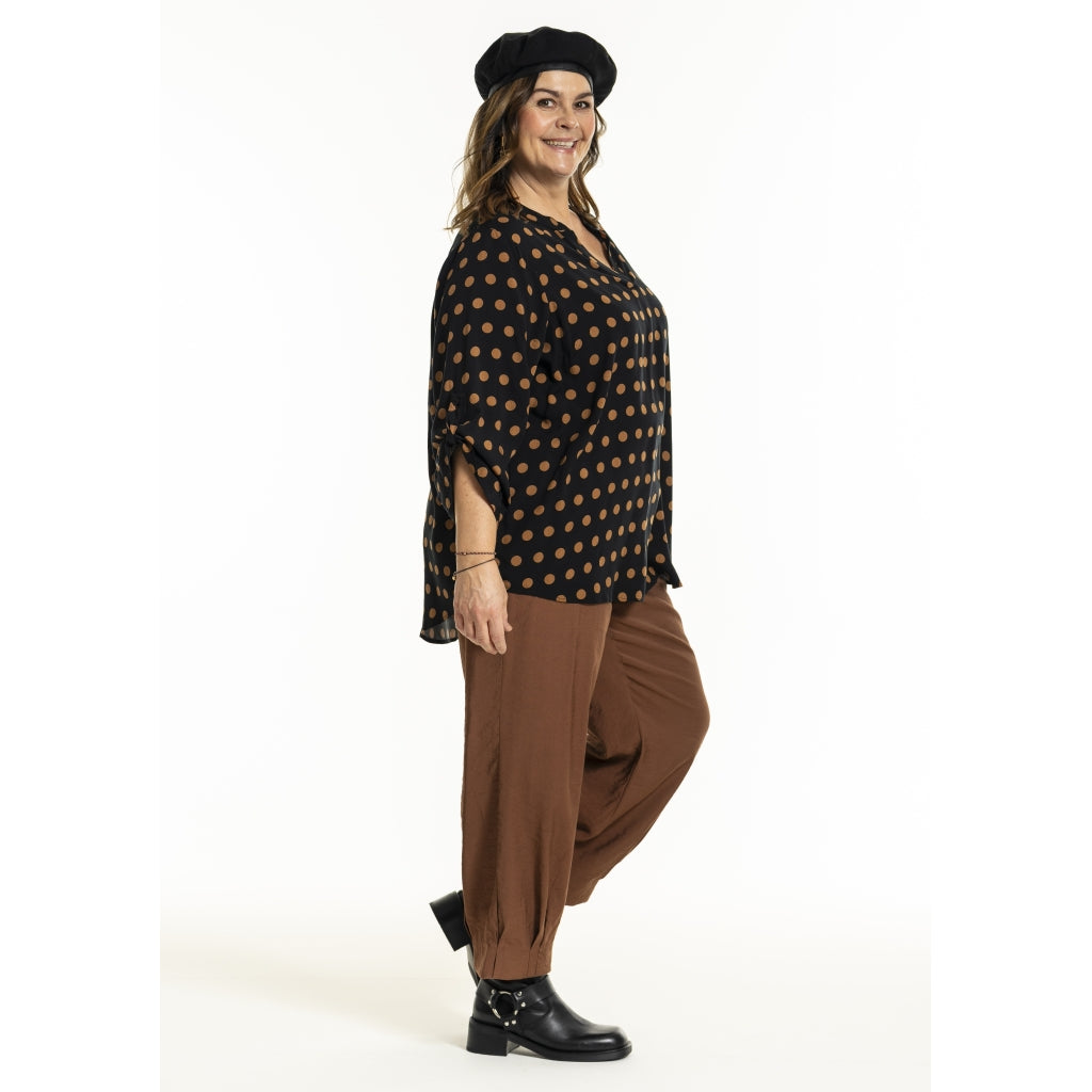 Gozzip Woman GBillie Blouse Blouse Black with dots