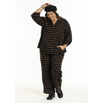 Gozzip Woman GBillie Blouse Blouse Black with dots