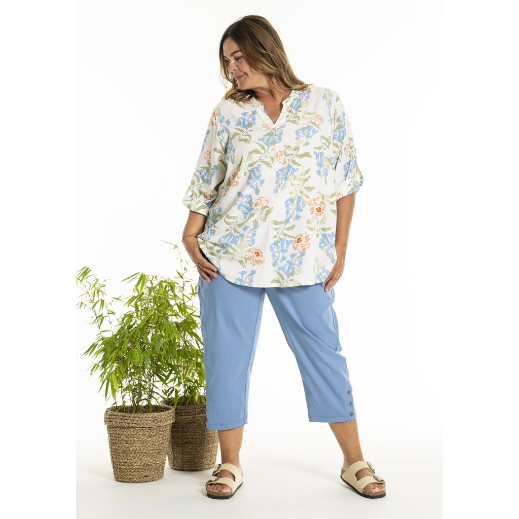 Gozzip Woman GBillie Blouse Blouse Offwhite with print