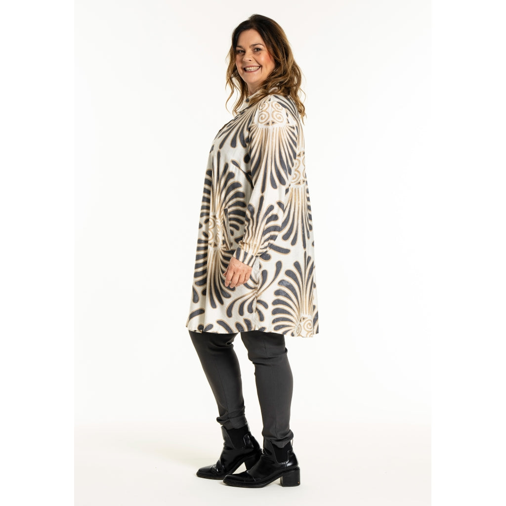 Gozzip Woman GBirla Tunic Tunic Off White / Grey