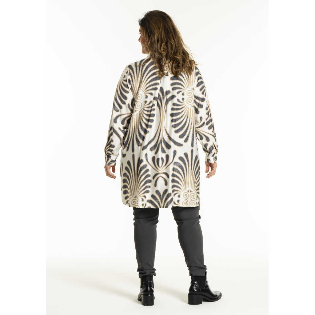 Gozzip Woman GBirla Tunic Tunic Off White / Grey