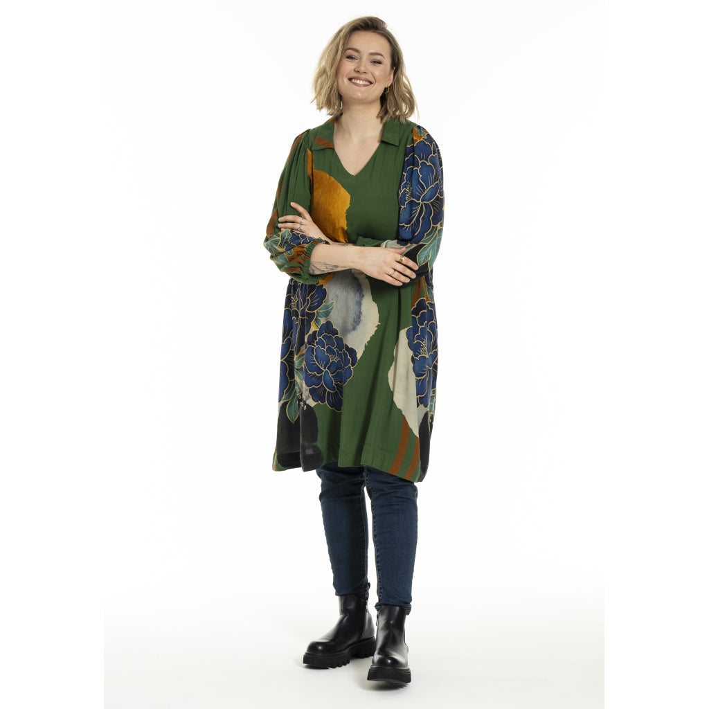 Gozzip Woman GCamilla Tunic Tunic Green Print