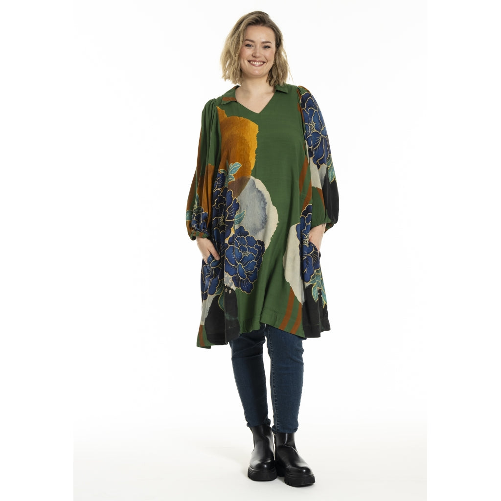 Gozzip Woman GCamilla Tunic Tunic Green Print