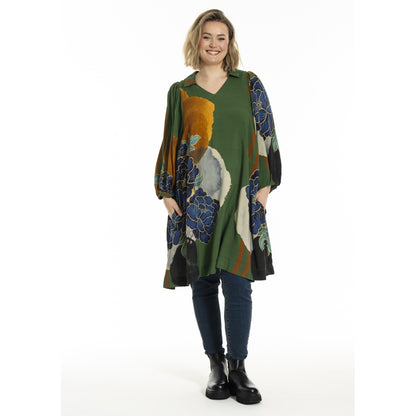 Gozzip Woman GCamilla Tunic Tunic Green Print