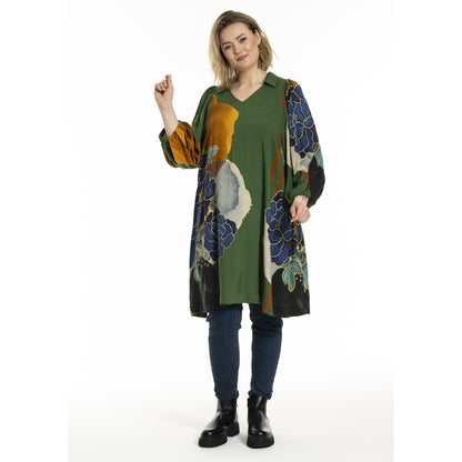 Gozzip Woman GCamilla Tunic Tunic Green Print