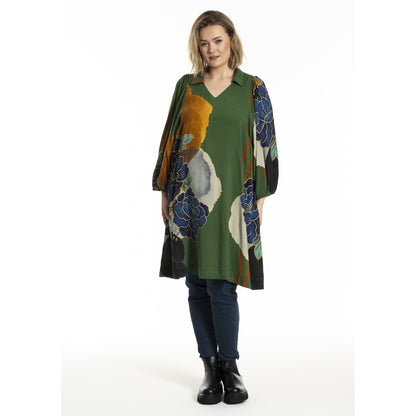 Gozzip Woman GCamilla Tunic Tunic Green Print