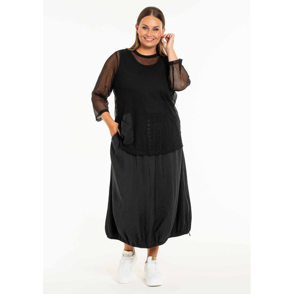 Gozzip Woman GCilla Mesh Blouse Blouse Black