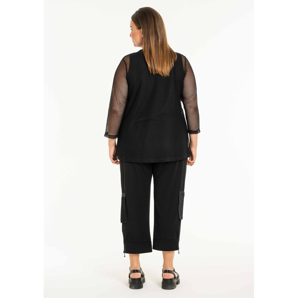Gozzip Woman GCilla Mesh Blouse Blouse Black