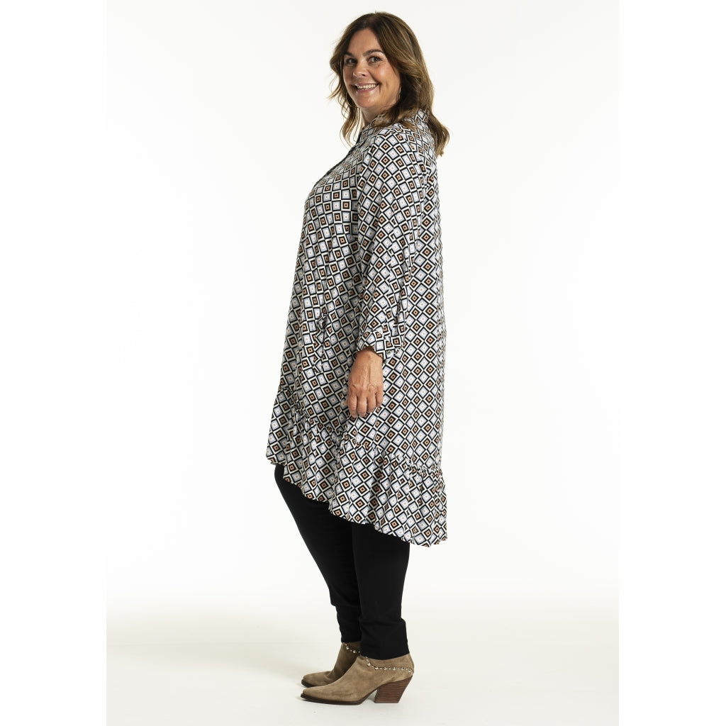 Gozzip Woman GEdith Shirt tunic Shirt Tunic Square print