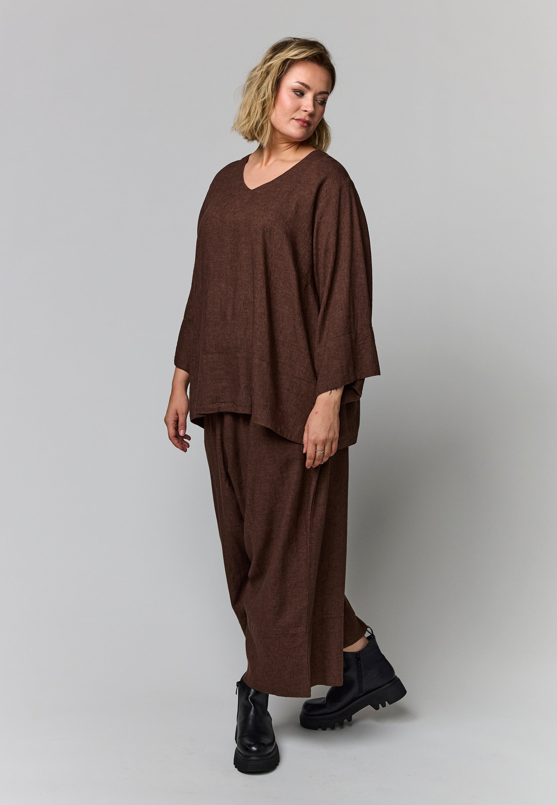 Gozzip Woman GElinea Blouse Blouse Brown
