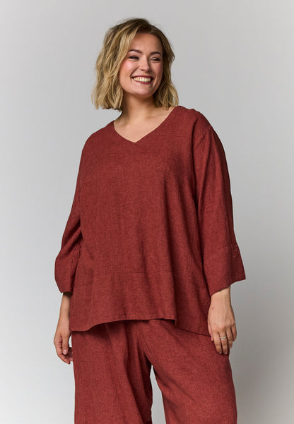 Gozzip Woman GElinea Blouse Blouse Paprika